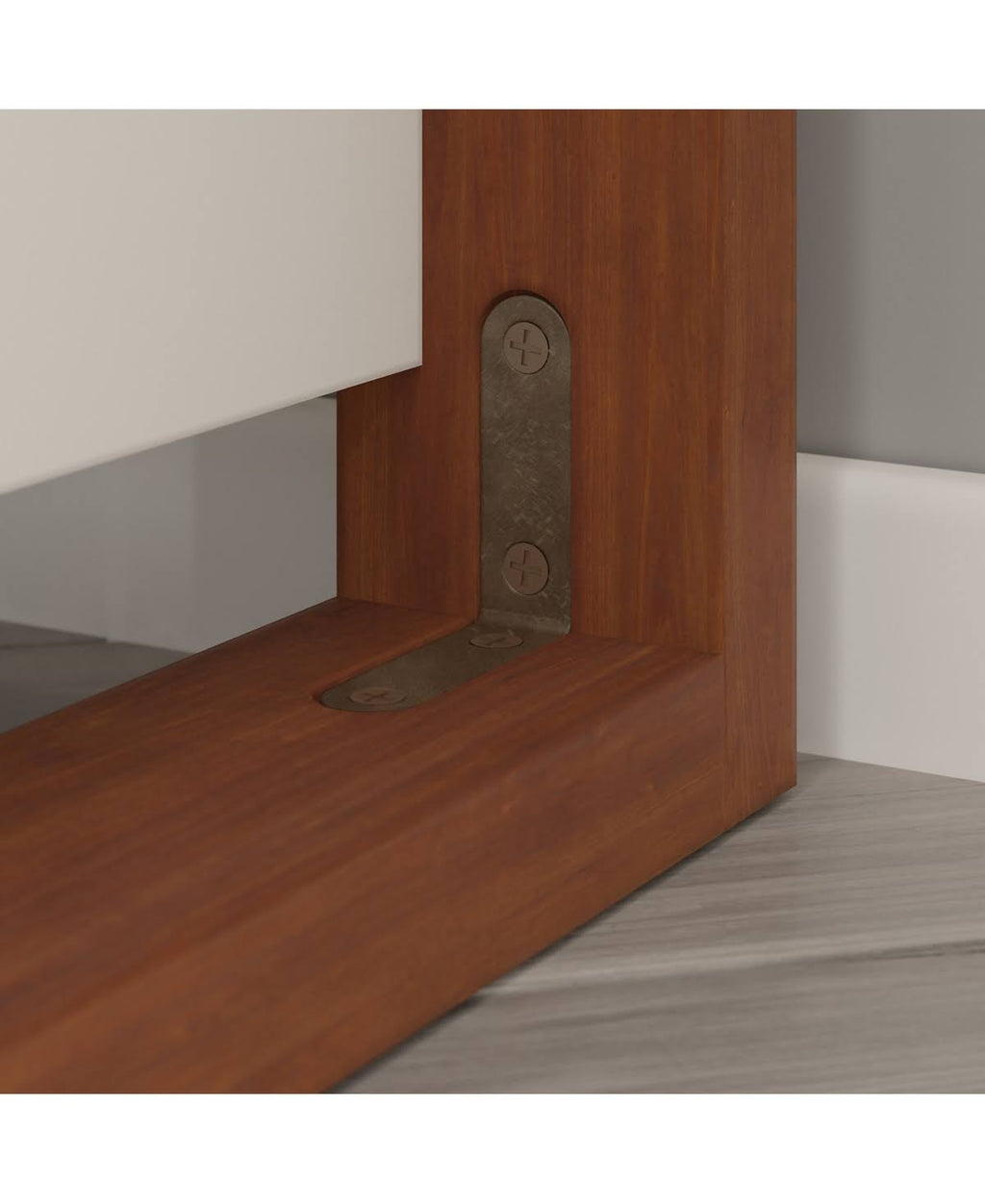 White 5 Shelf Bookcase Z982