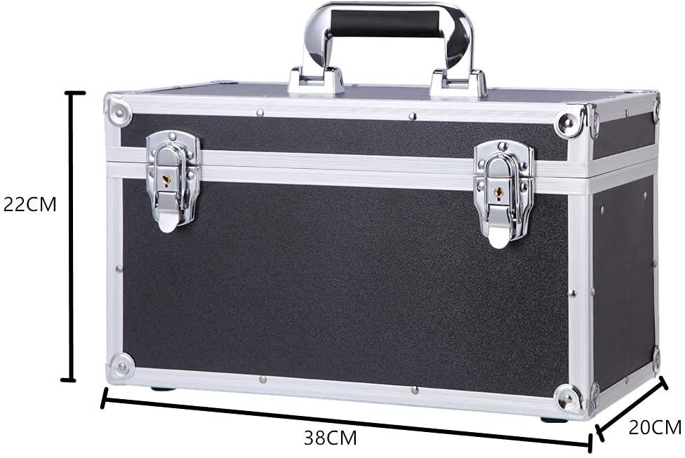 Lockable Portable Aluminum Tool Box Organizer Pack of 2 D543329