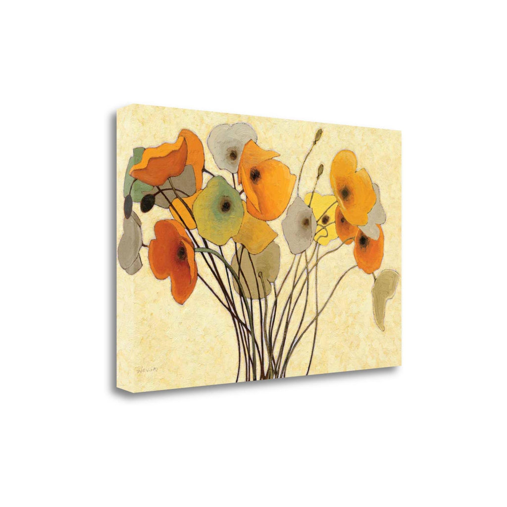 Pumpkin Poppies Giclee Print on Wrap Canvas P7647