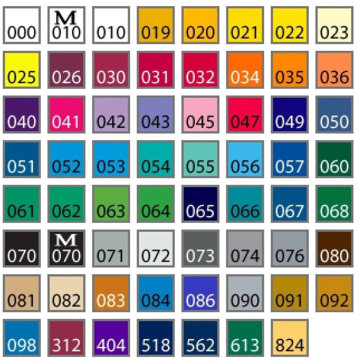 Oracal 651 5ft Assortment 63 Colors Y731