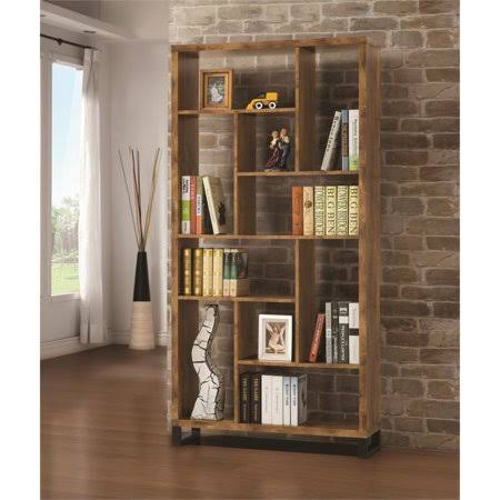Modern Bookcase in Antique Nutmeg and Black I578583