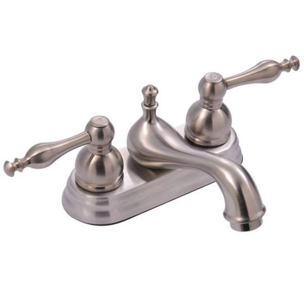 Chrome Two-Handle Centerset Lavatory Faucet with Pop-Up P53220