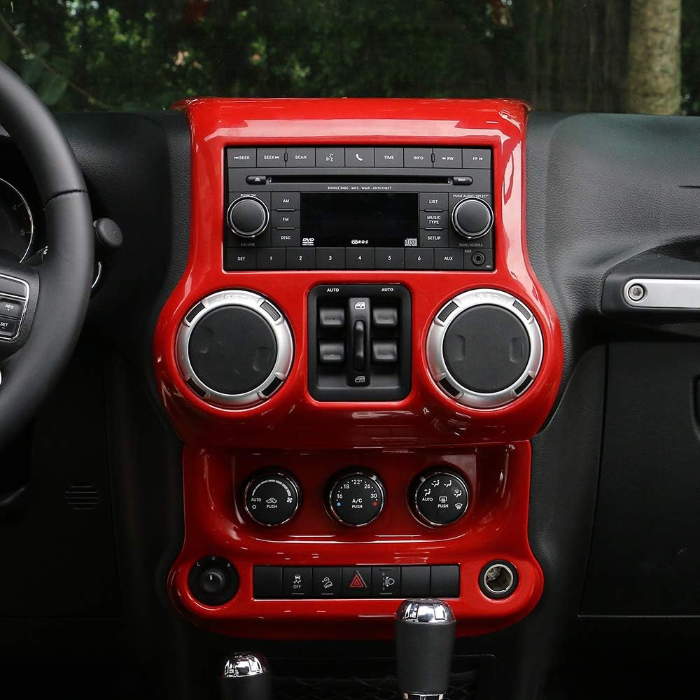 Car Interior Center Console Dashboard Panel & Air Conditioning Switch Panel Frame Cover Trims K322922