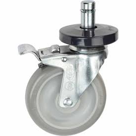 Stem Casters Set of 4 Polyurethane Wheel 2 with Brakes H77409