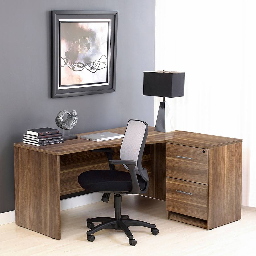 2 Drawer Walnut File Cabinet Desk K766609