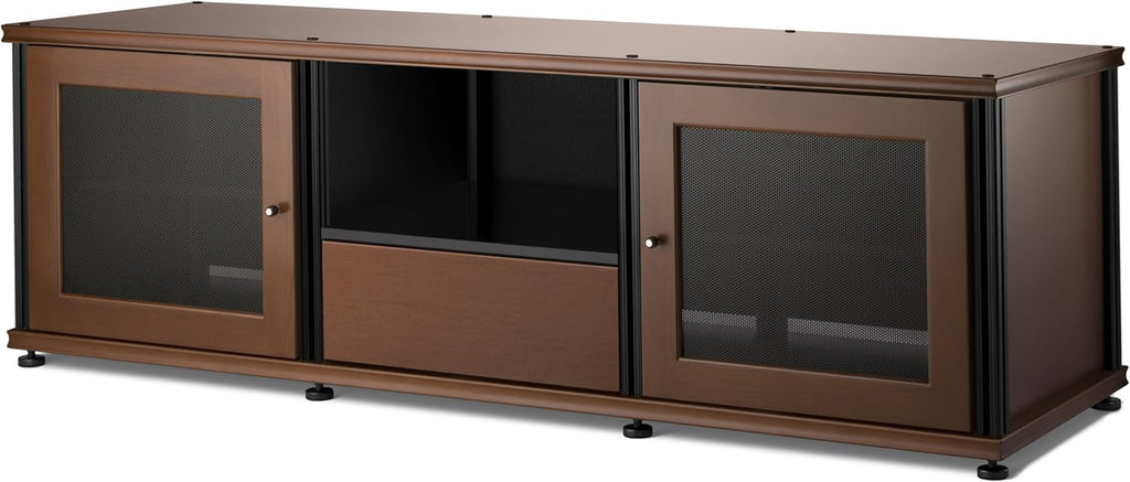 Walnut Black A/V Cabinet with Three Doors P411248