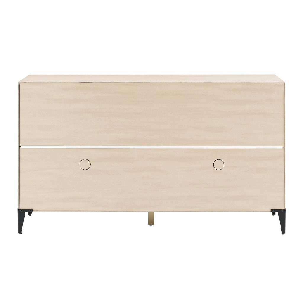 58-Inch 2-Drawer Fluted Glass Door Sideboard B190