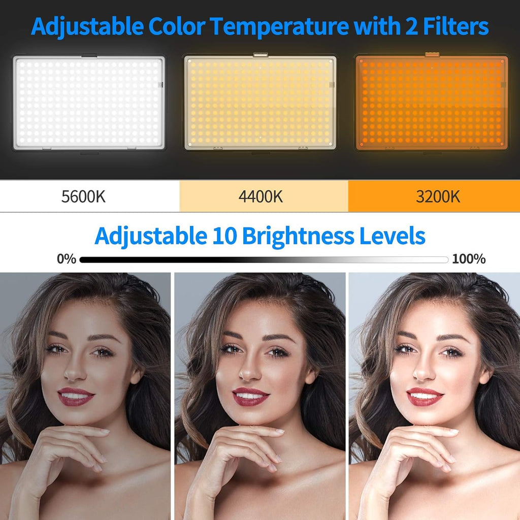 Dimmable LED Video Lighting Kit with Stands Q462764