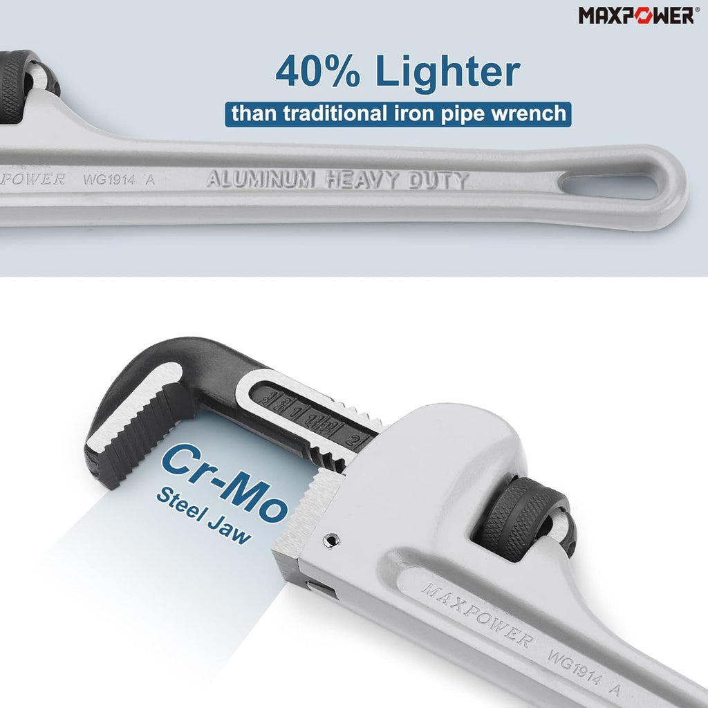 14-Inch Aluminum Straight Pipe Wrench C912109