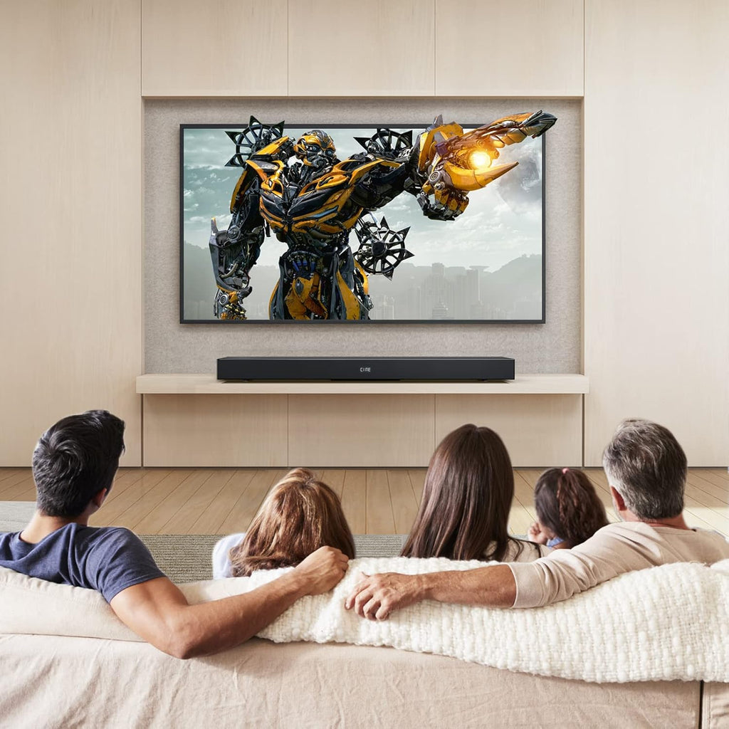 Black 2.1CH Sound Bar with Dual Subwoofers P6776