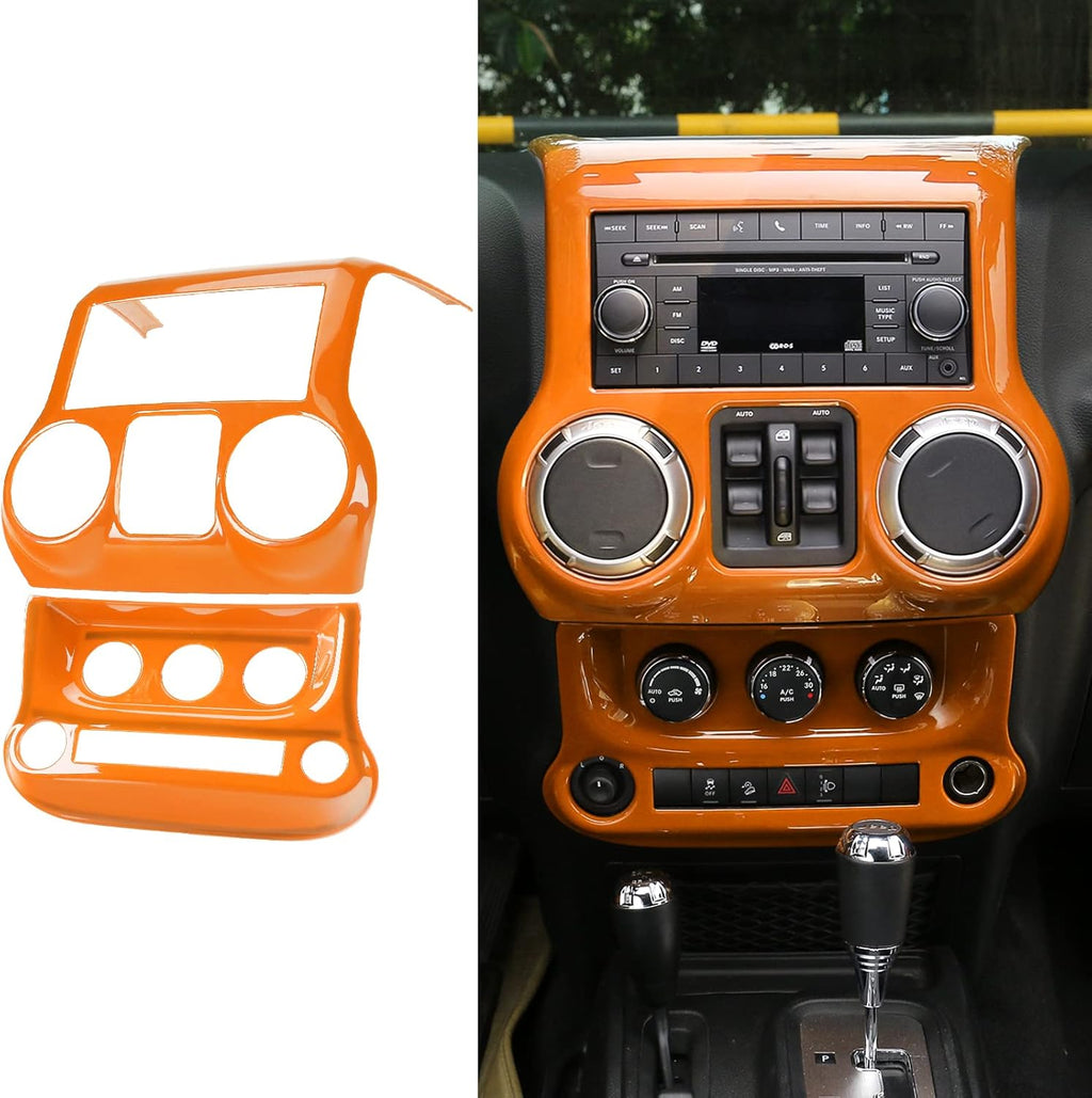 Car Interior Center Console Dashboard Panel & Air Conditioning Switch Panel Frame Cover Trims K322922