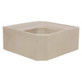 Grey Pontoon Corner Section Radius Seat Base H208