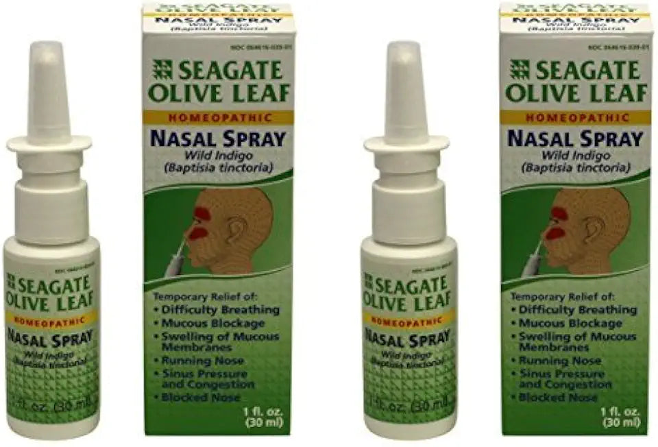 Homeopathic Olive Leaf Nasal Spray 1 oz, 2 Pack R5819