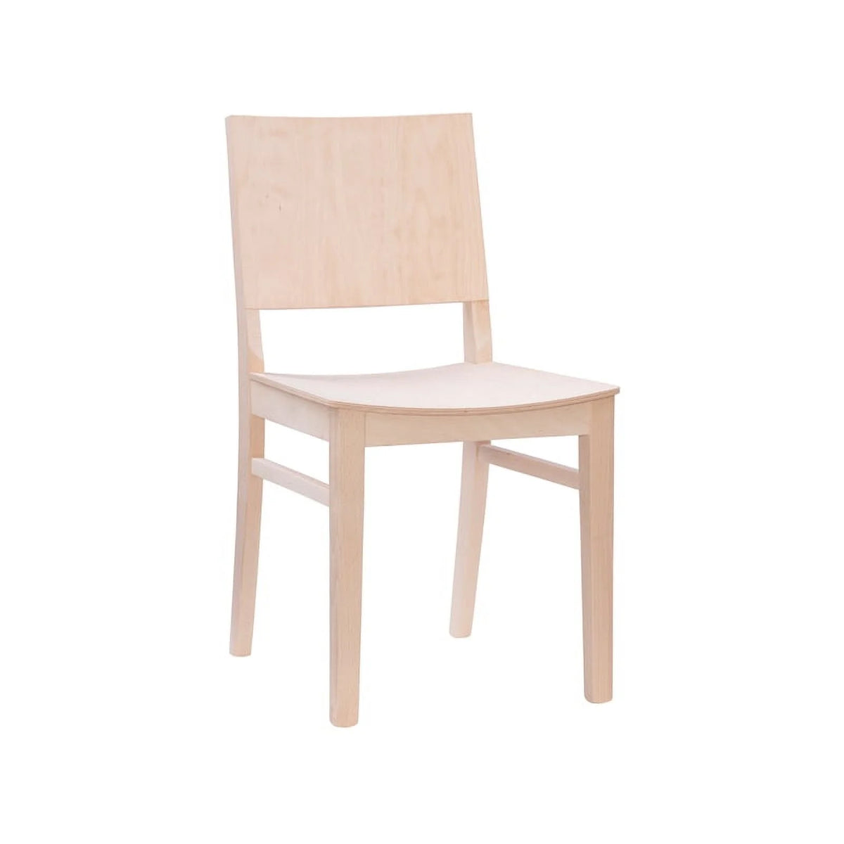 19'' Mid-Century Wood Side Chair Set of 2 S389031