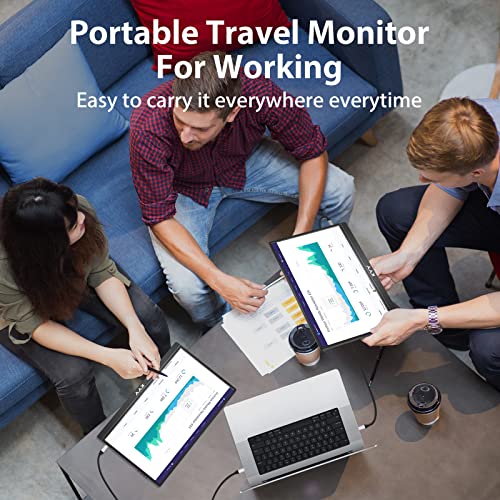 15.6'' FHD 1080P Portable Monitor with Smart Cover Bag N575