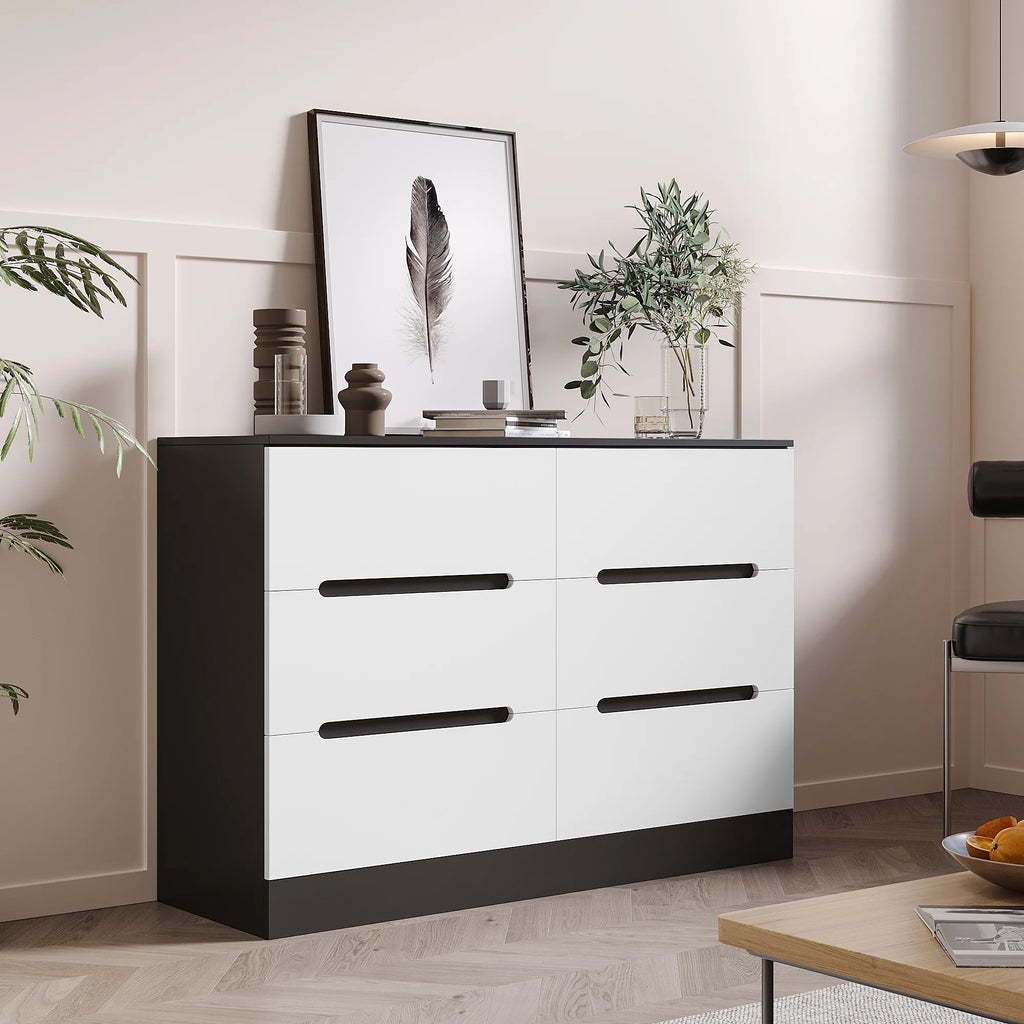 6 Drawer Dresser with Recessed Handle J9571