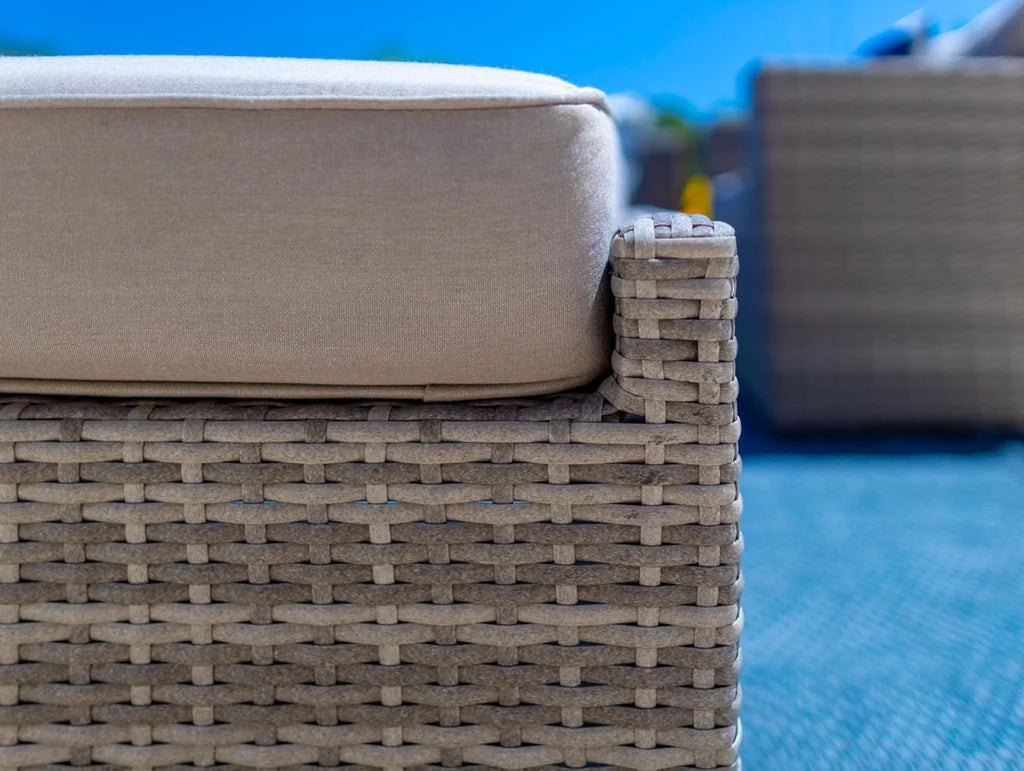 6-Piece Gray Wicker Patio Sofa Set with Coffee Table I3718