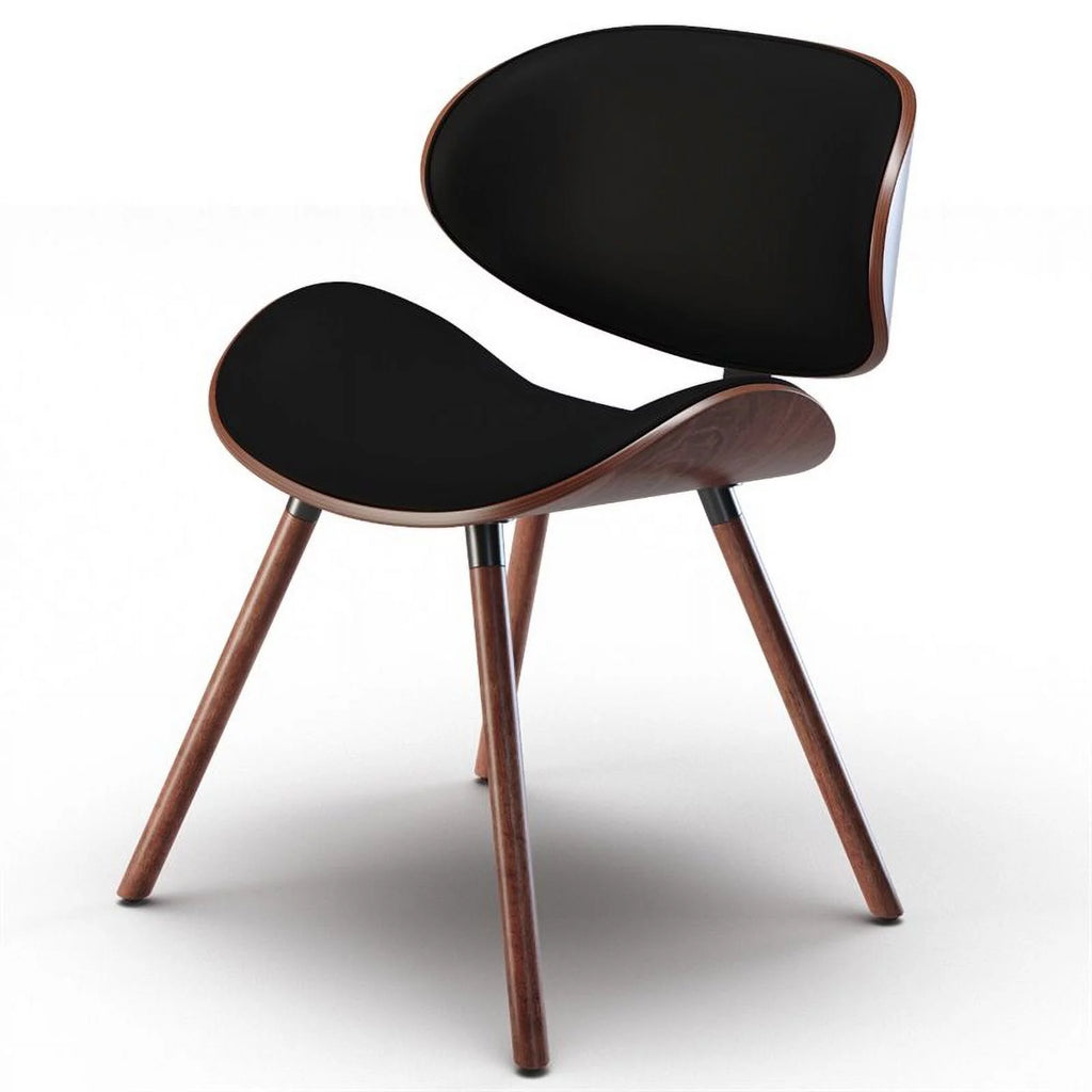 Black Faux Leather Dining Chair I9293