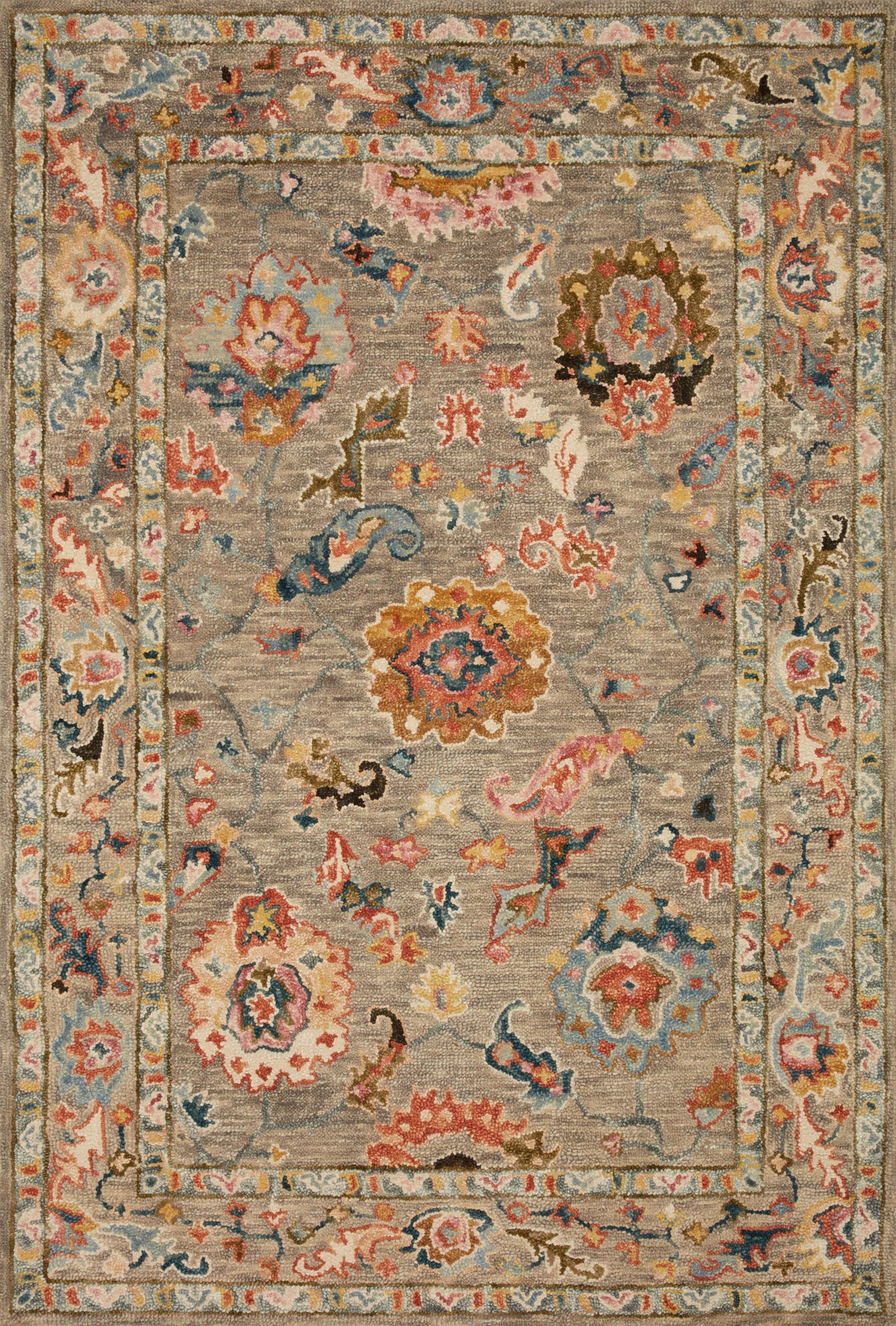 Grey Multi Rug 7'9 x 9'9 X619