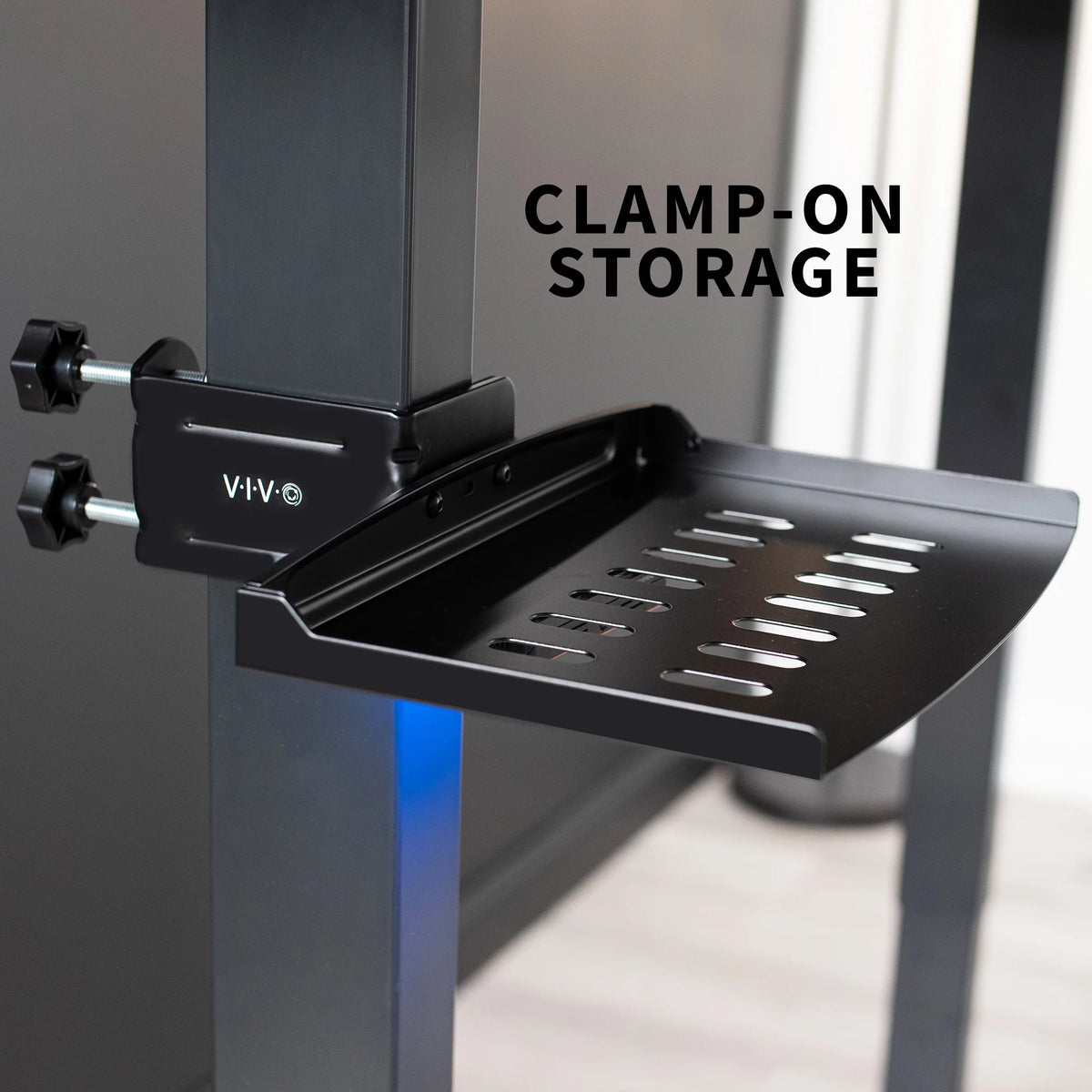 Clamp-on Under Desk Storage Tray X69092