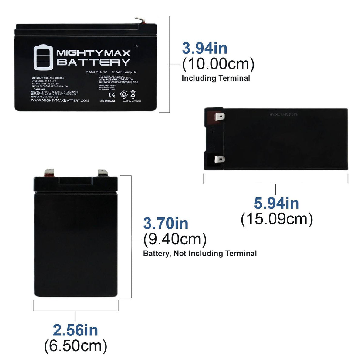 12V 9Ah Battery 6 Pack N251460