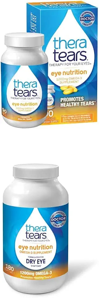 1200mg Omega 3 Flaxseed Fish Oil Supplement, 90 Count N95449