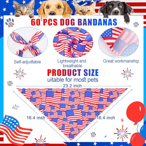 Adjustable Plaid Striped Dog Bandanas T3241