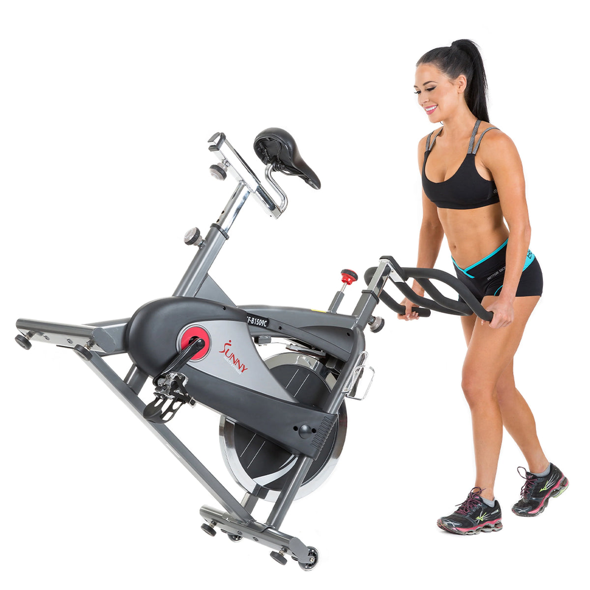 Stationary Belt Drive Indoor Cycling Exercise Bike with 40 Lb. Flywheel F4398