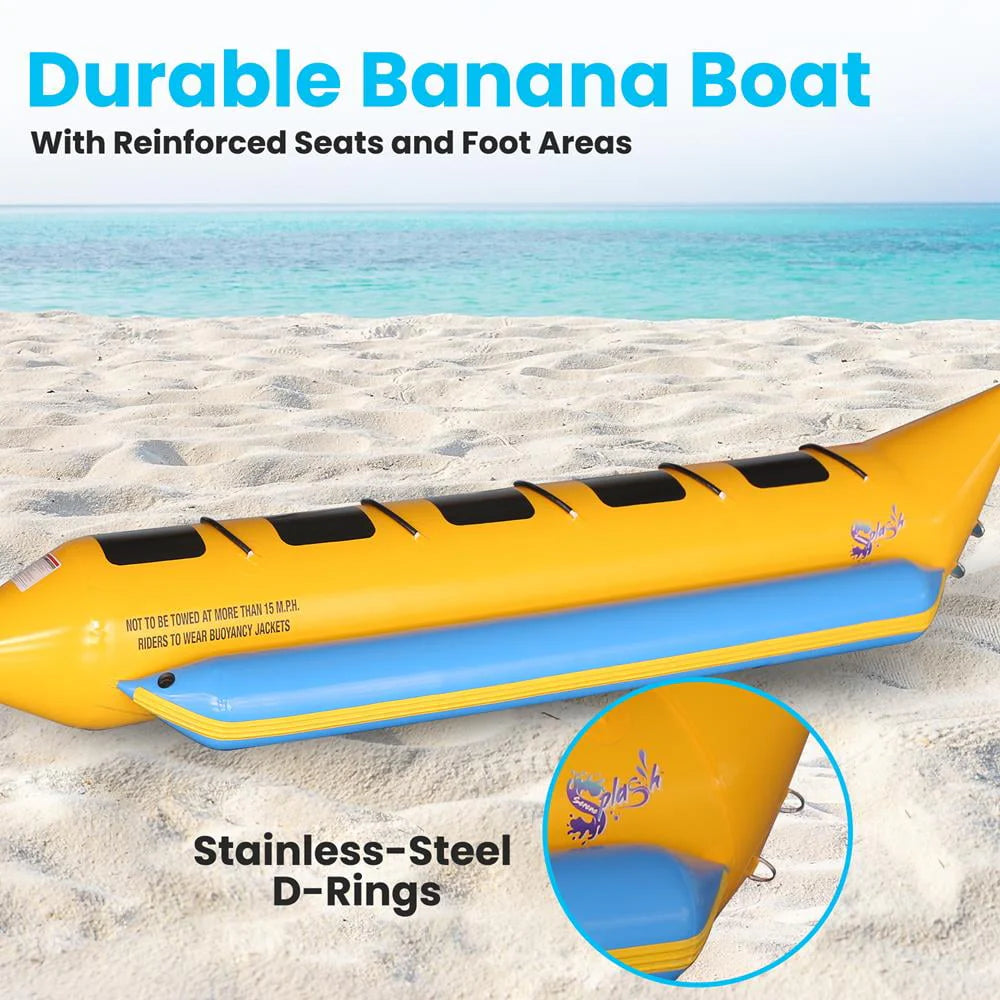 5 Person Inflatable Banana Boat with Storage Bag Y190