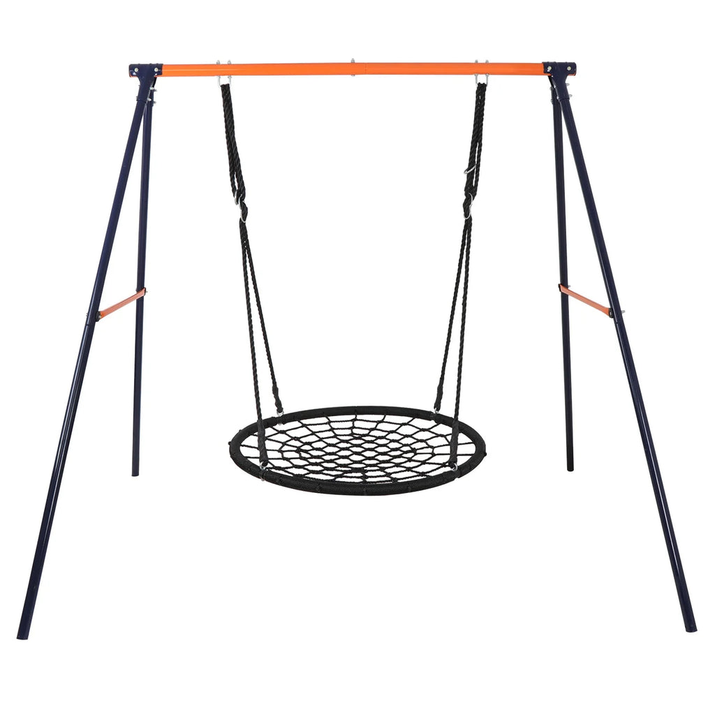 Kids 440lbs Swing Frame Stand Set with Saucer Swing A4850