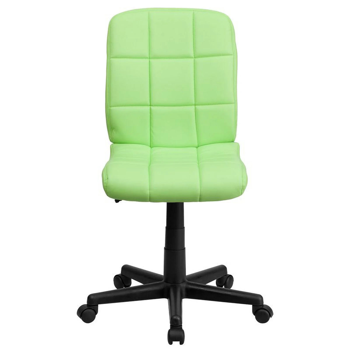 Green Quilted Office Swivel Chair E668578