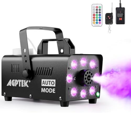 Fog Machine with 13 Colorful LED Lights and Wireless Remote Controls L5629