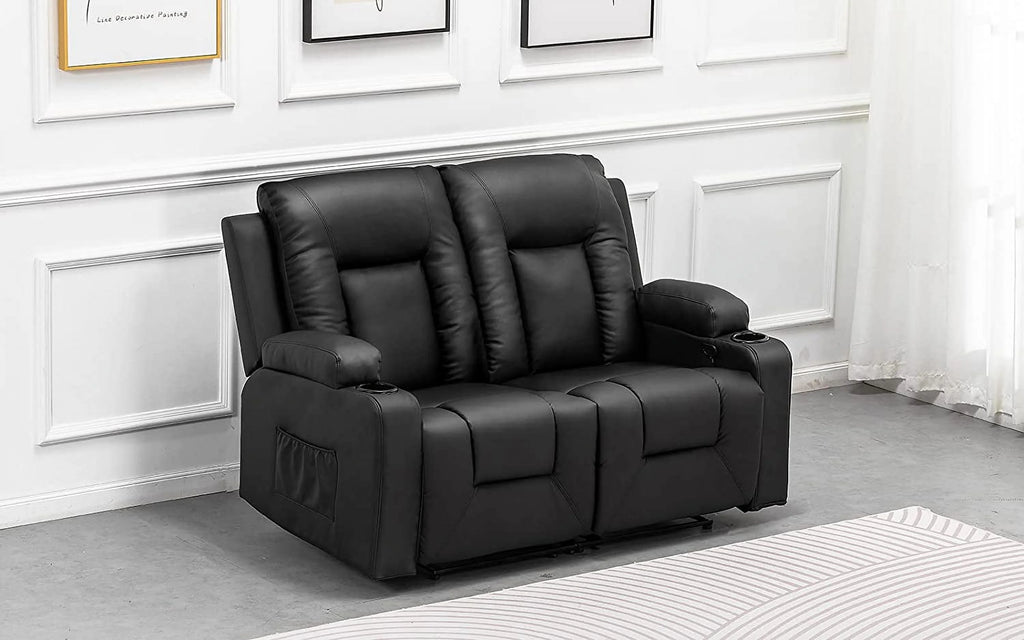 Black 3PC Bonded Leather Recliner Set S715664