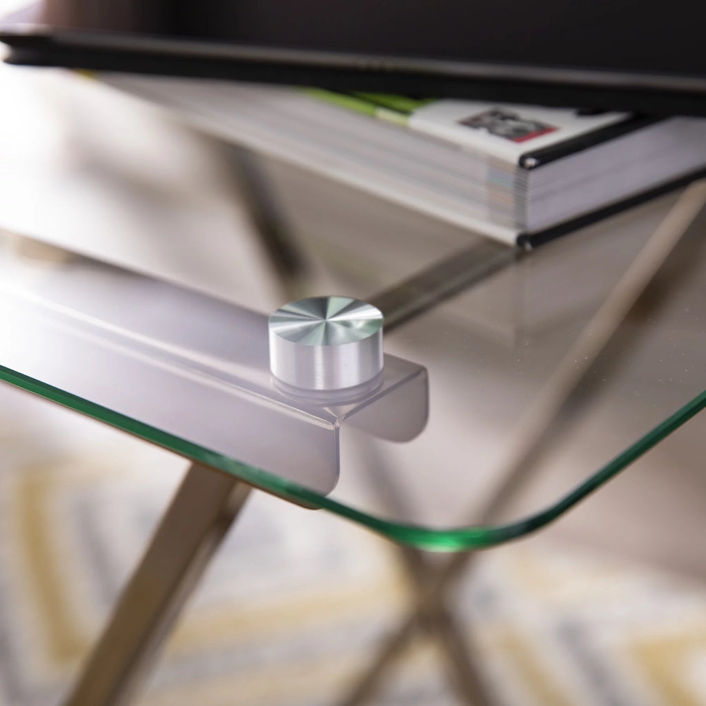 Folding Glass Top Tray Table H674886