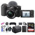 Black Mirrorless Camera with 16-50mm Lens N8433