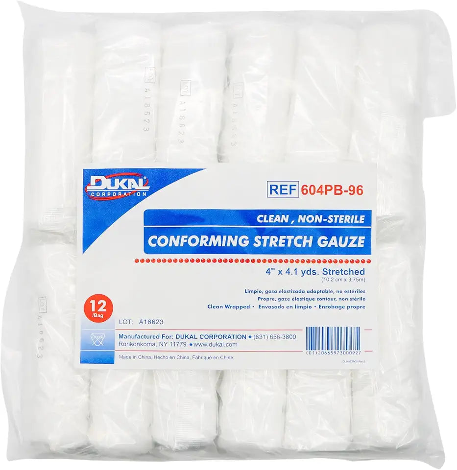 Conforming Stretch Gauze 4" x 4.1 yd 96 Pack B7770