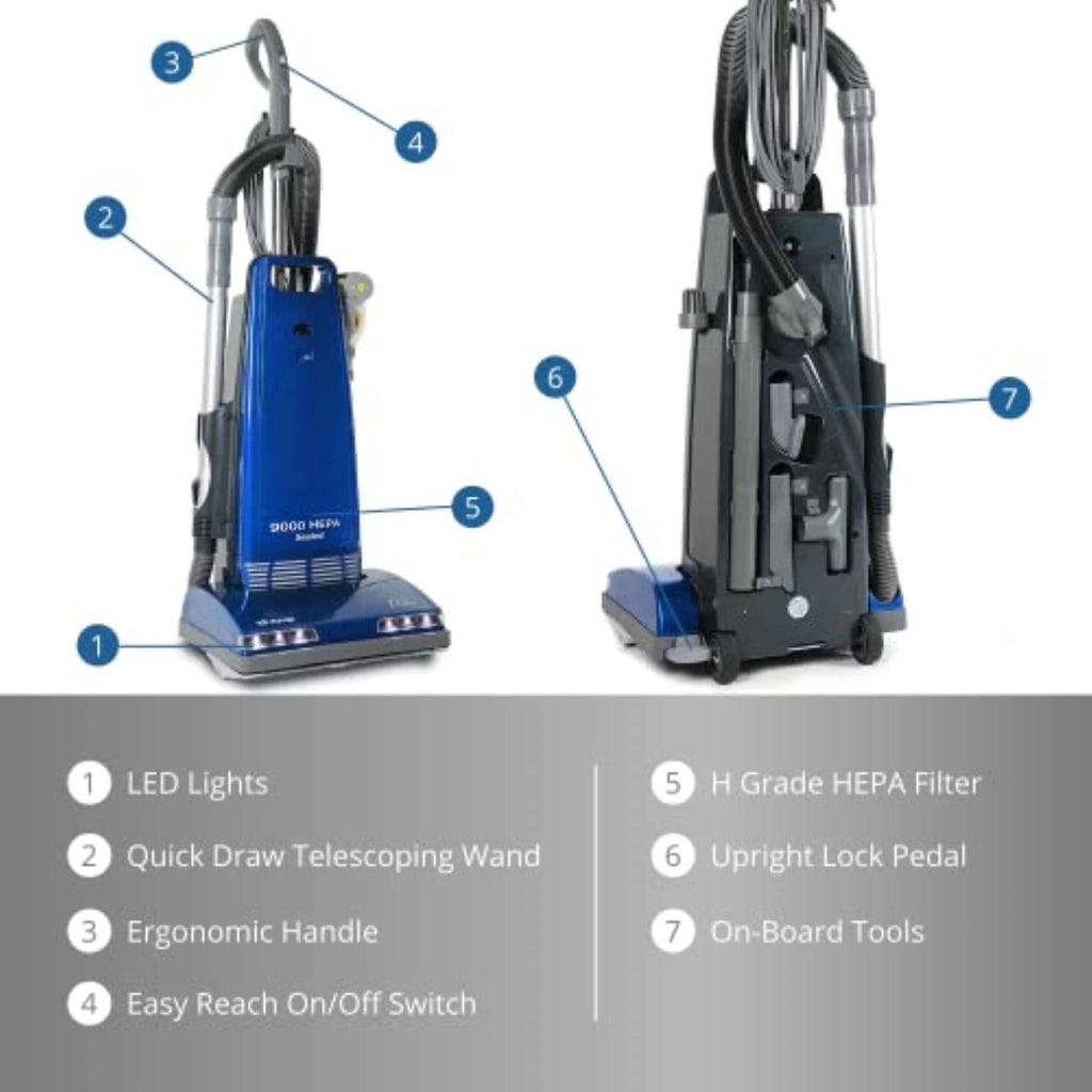 Upright Sealed HEPA Vacuum with 12 Amp Motor M4140