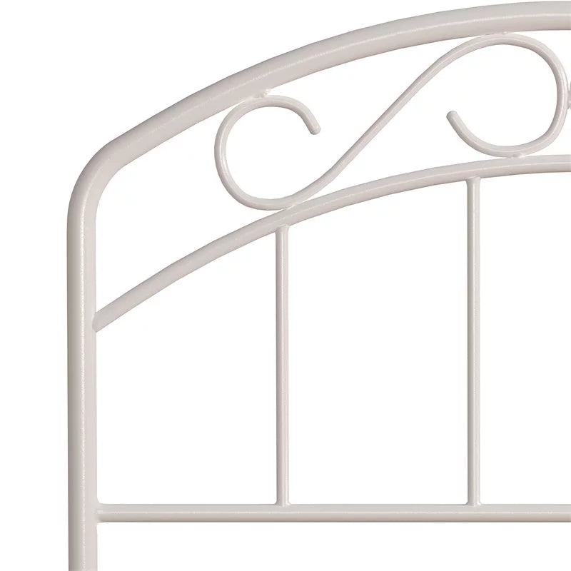 Metal Twin Headboard in Textured White E20500