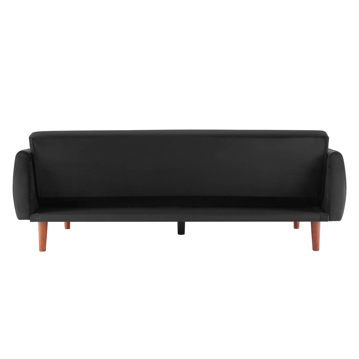 Black Velvet Convertible Sofa Bed F86200