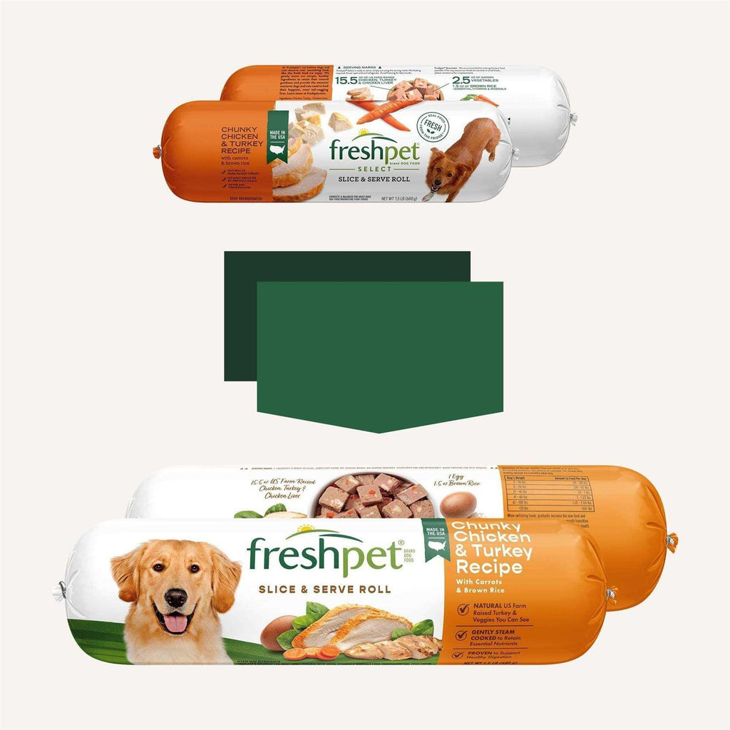 Chunky Chicken & Turkey Recipe Dog Food Roll V599
