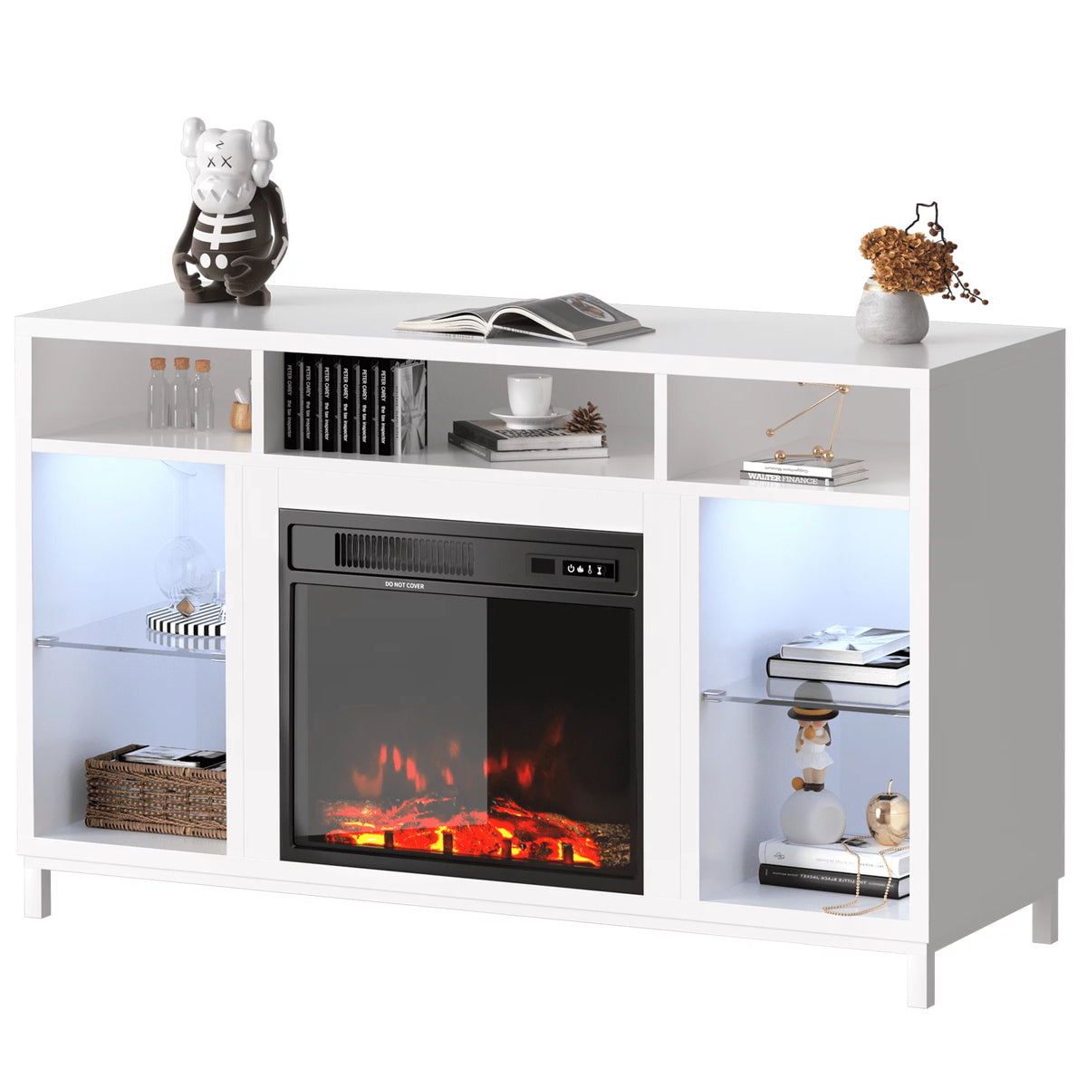 47'' TV Stand with 18" Electric Fireplace J13854