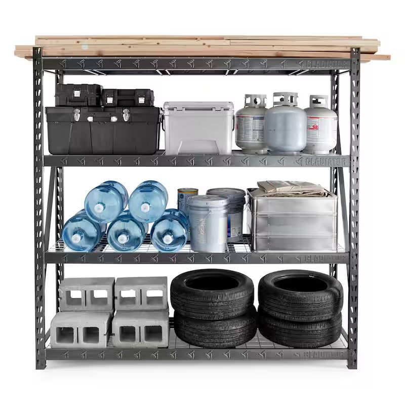 4-Tier Heavy Duty Steel Shelving Unit U515