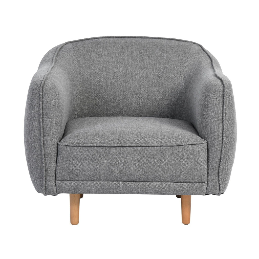 Gray Fabric Upholstered Square Arm Sofa G437