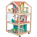 Wooden Dollhouse with 42 Accessories J684