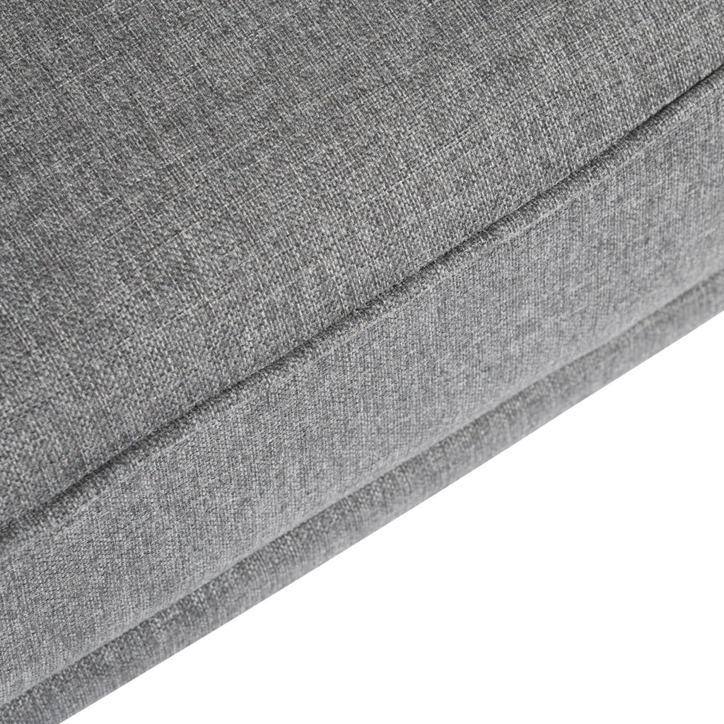 Gray Fabric Upholstered Square Arm Sofa G437