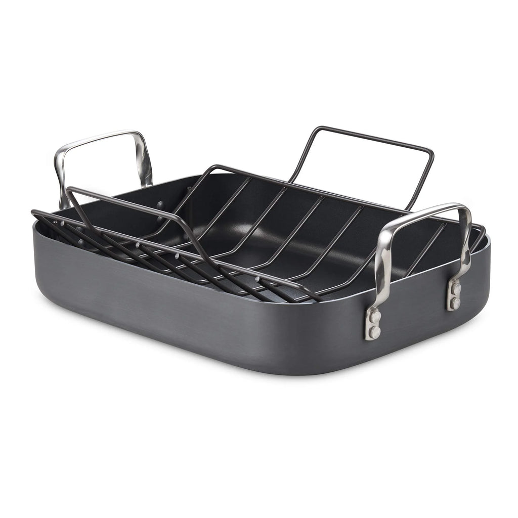 Hard Anodized Nonstick Roasting Pan with Rack D7180