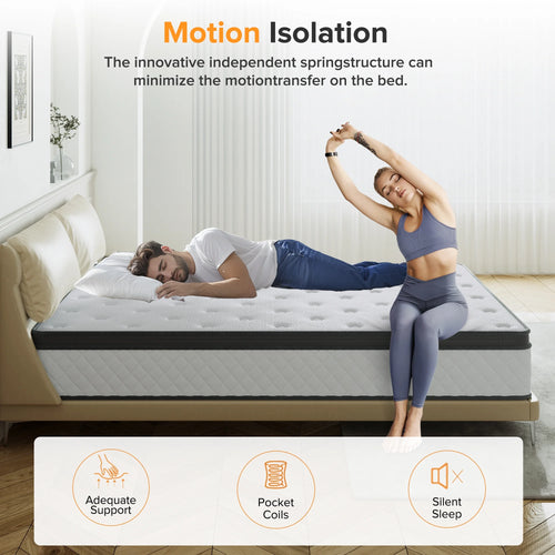 12 Inch Memory Foam Innerspring Hybrid Queen Mattress S240