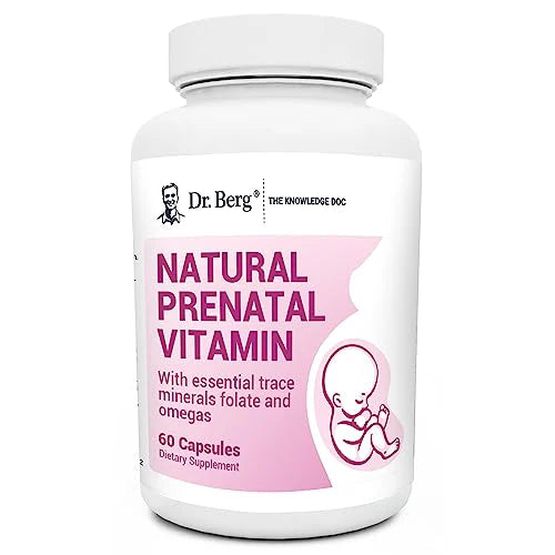 Prenatal Vitamins with Folic Acid, Omegas & Superfoods, 60 Capsules U190619