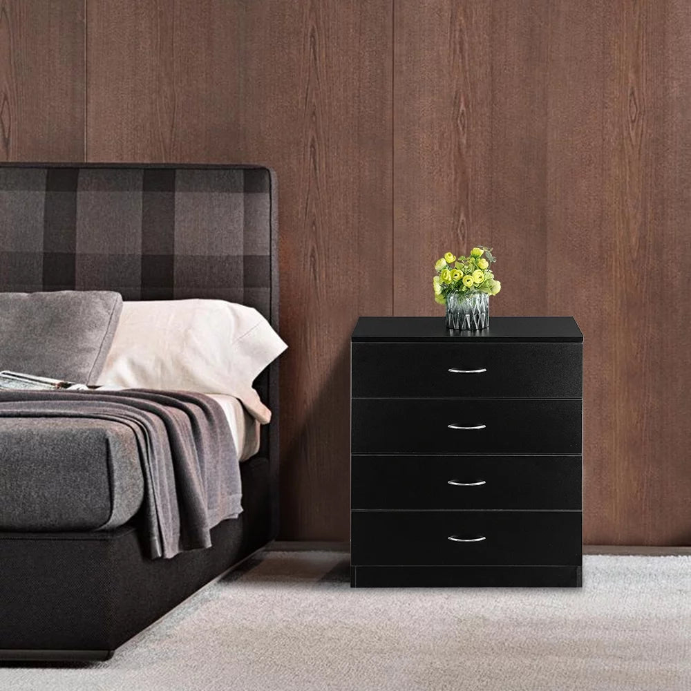 Black 4-Drawer Dresser O480