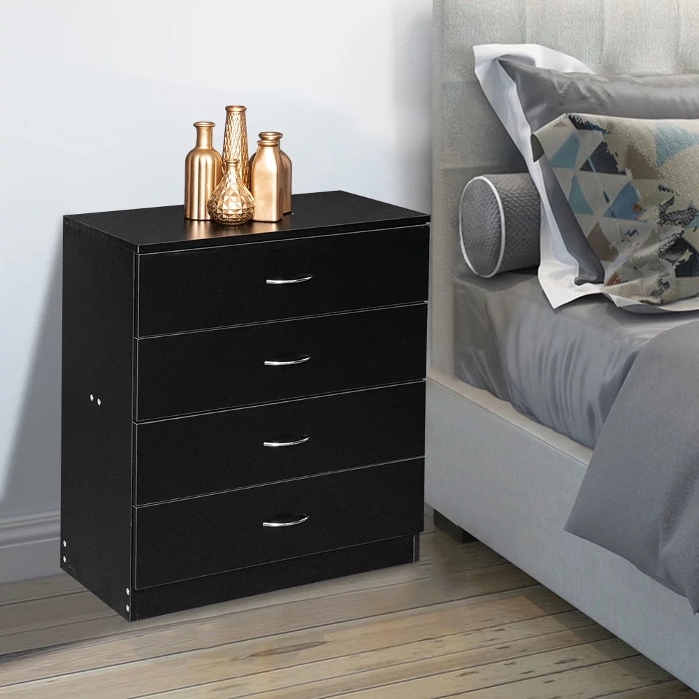 Black 4-Drawer Dresser O480
